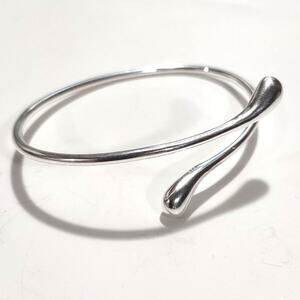 925 Sterling Silver Bracelet Lobed Teardrop Adjustable Silver Christmas Gift NEW
